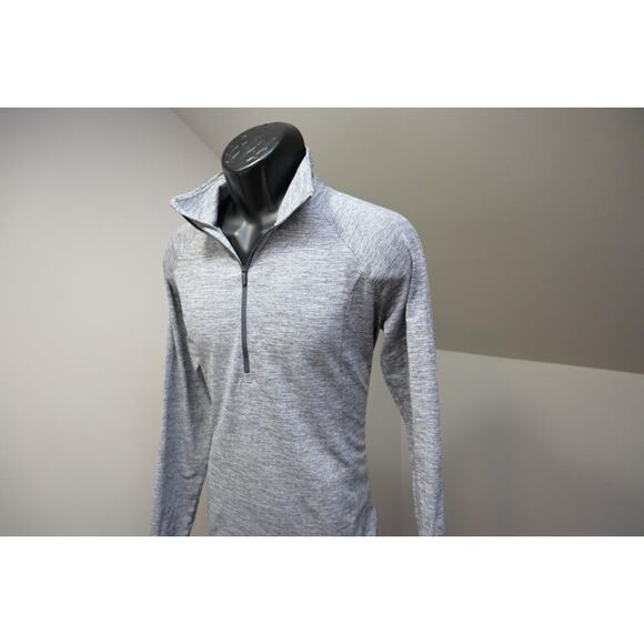 Under Armour Run 1/2 Zip Jacket Heatgear Fitted Gray Womens Size Large - Picture 3 of 10